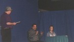 [Rob Bowman and Christian Bale, w/ Kevin Atkins]
